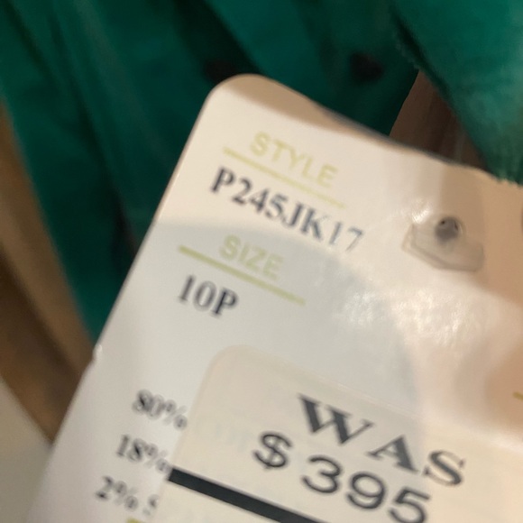 Don Caster Kelly green velvet blazer 10P - Picture 7 of 10